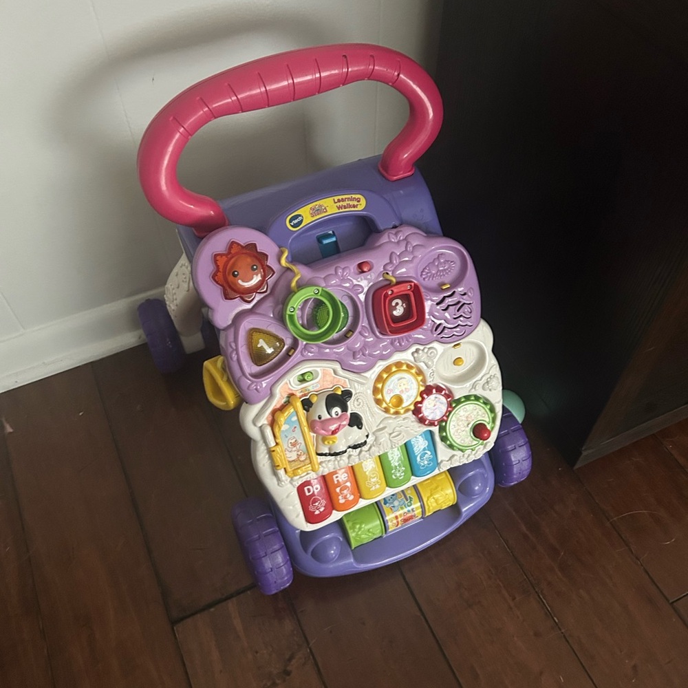 Sit-to-Stand Learning Walker - Purple and Pink